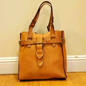 Mulberry leather tote
